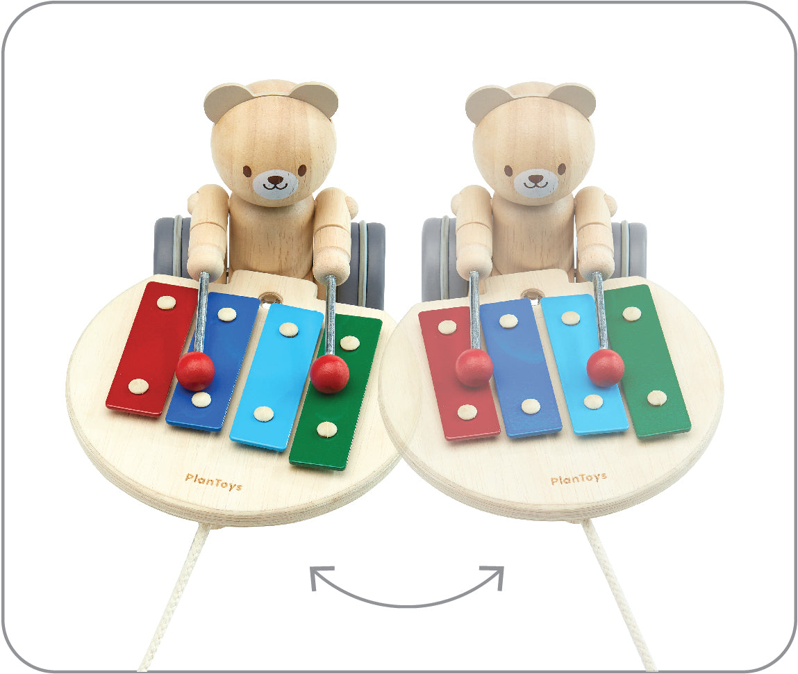 5271 PULL ALONG MUSICAL BEAR