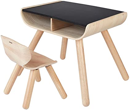 8703 TABLE & CHAIR - BLACK